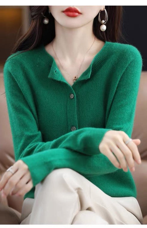 Cashmere Cardigan Sweater