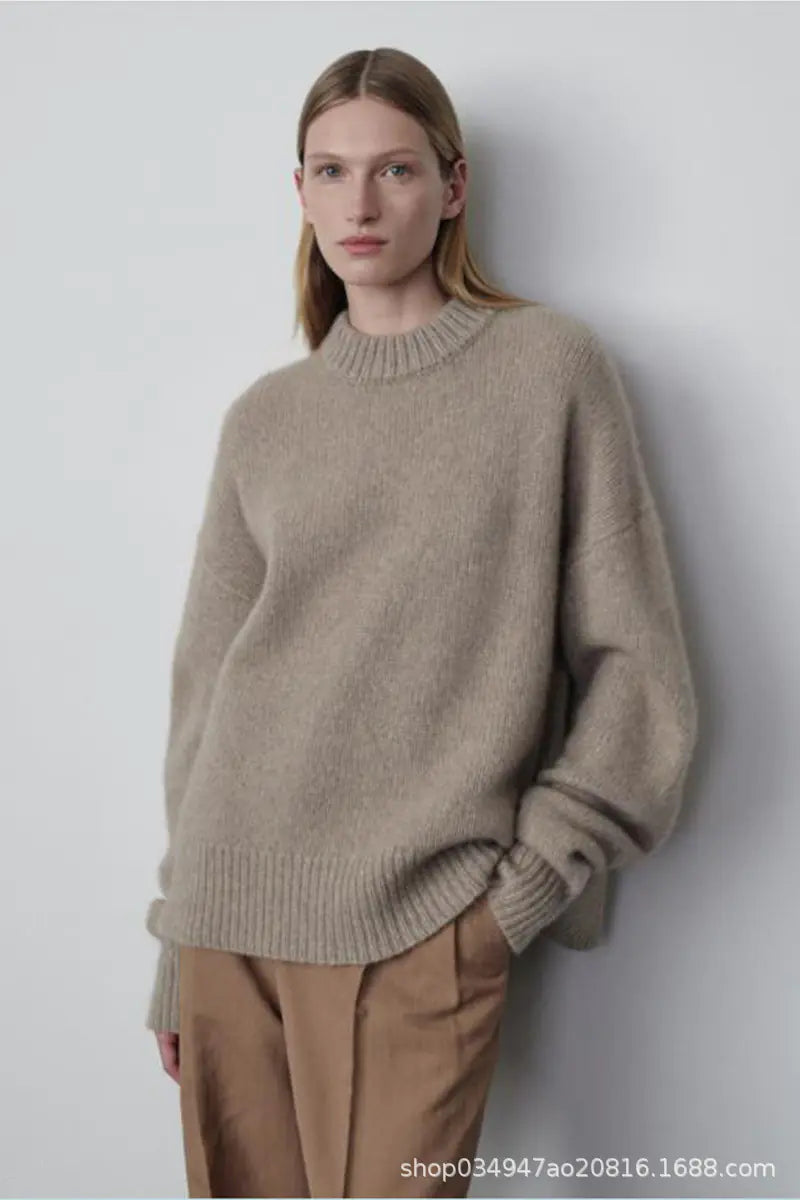 Row Turtleneck Sweater in Minimalist Style