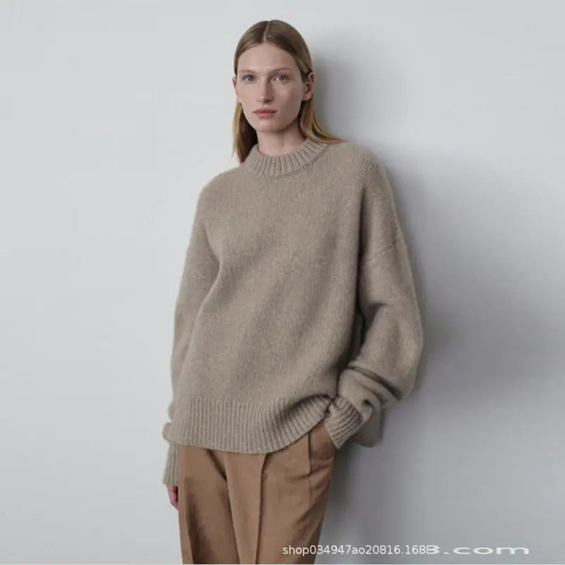 Row Turtleneck Sweater in Minimalist Style