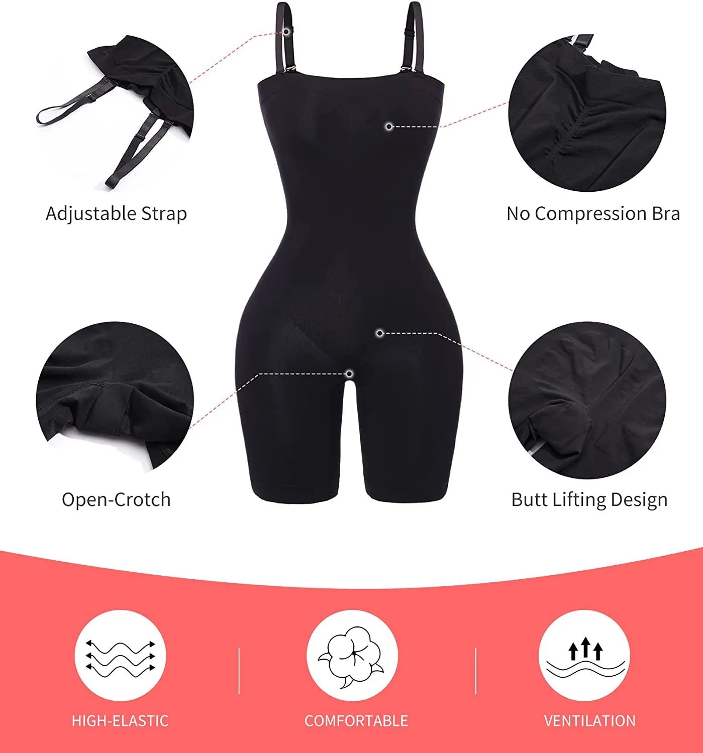 Push Up Shapewear Bodysuit