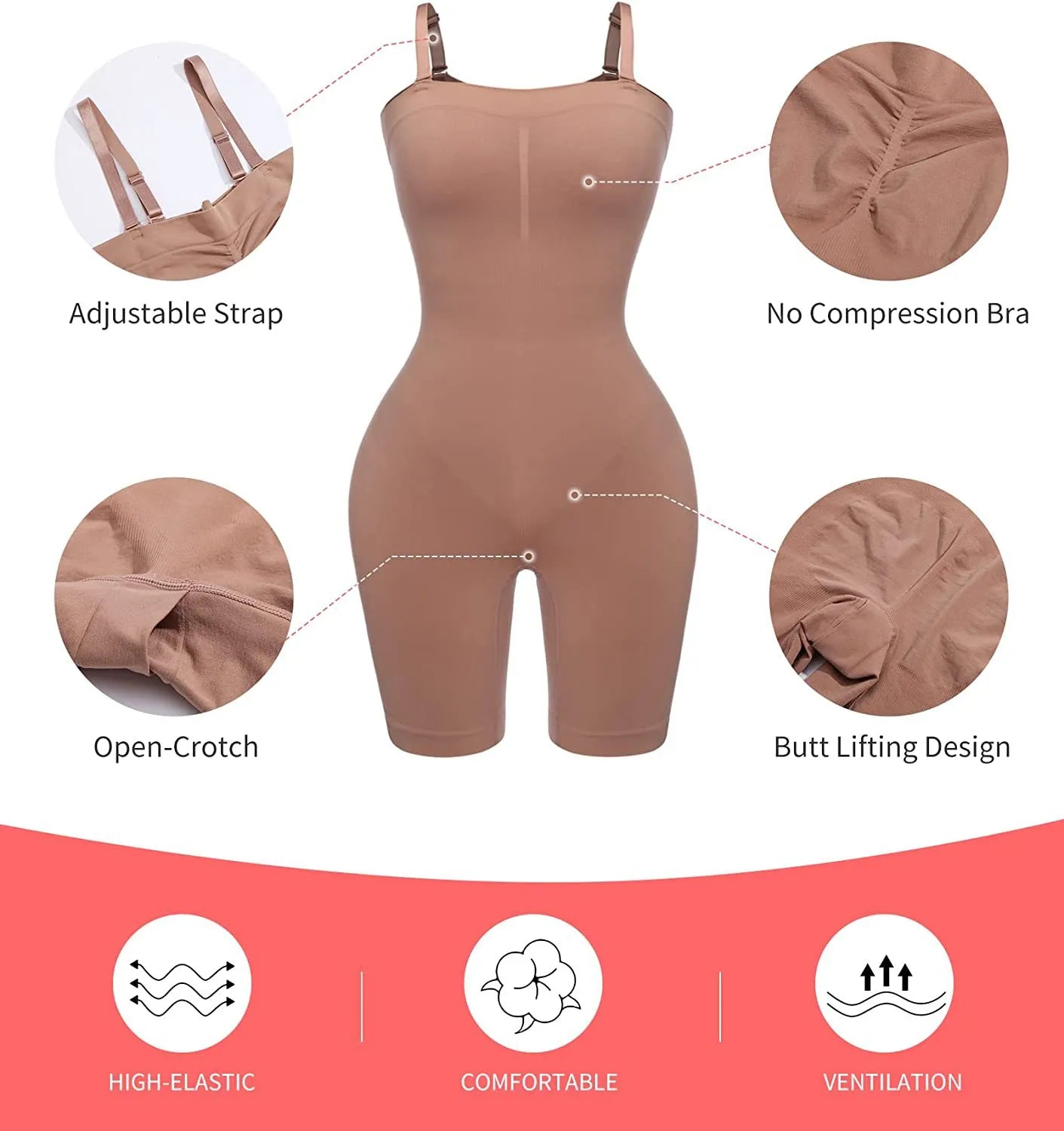 Push Up Shapewear Bodysuit