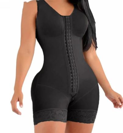 Vest Bodysuit with Zipper - Waist Cincher One-Piece