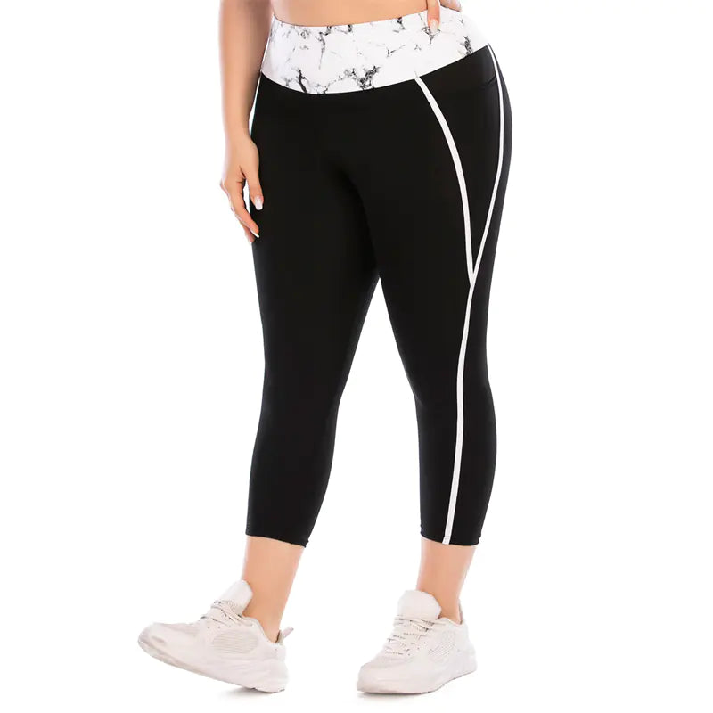 Plus Size Women's 2-Piece Gym Fitness Tracksuit Set