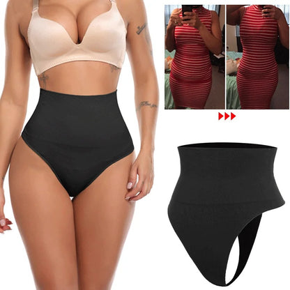 Seamless Mid-Waist T-Back Briefs