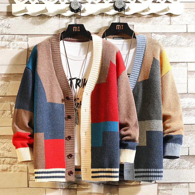 Luxury Designer Knit Cardigans for Men - Autumn/Winter
