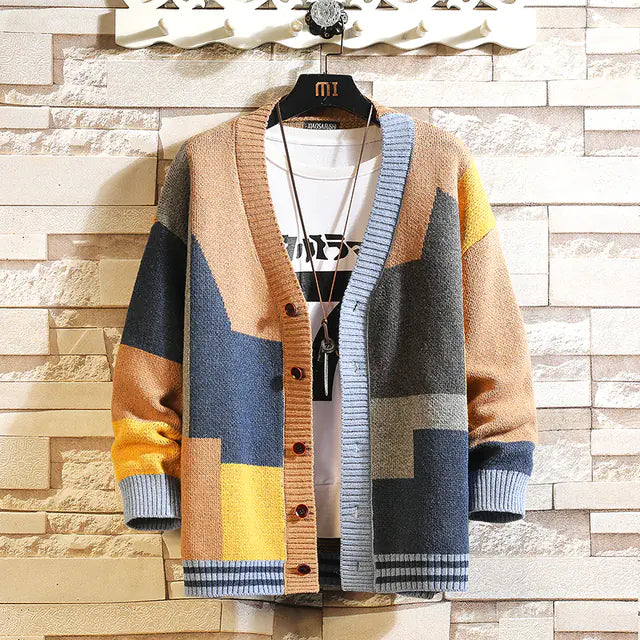 Luxury Designer Knit Cardigans for Men - Autumn/Winter